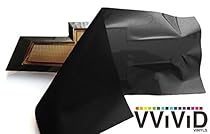 VVIVID Gloss Black Auto Emblem Vinyl Wrap Overlay Cut-Your-Own Decal for Chevy Bowtie Grill, Rear Logo DIY Easy to Install 11.80&rdquo; x 4&rdquo; Sheets (x2)