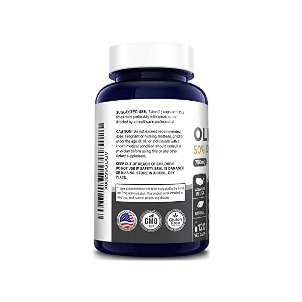 NusaPure Olive Leaf Extract (NonGMO & Gluten Free) 750 mg 50