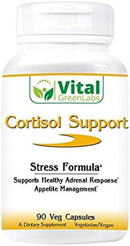 Cortisol Support Stress Formula With Relora Supports Healthy Adrenal Response 90 V Capsules - by Vital Green Labs
