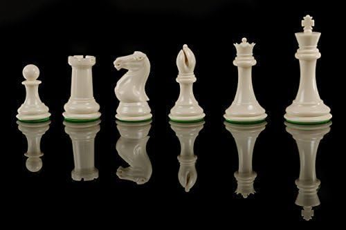Quadruple Weight Tournament Chess Game Pieces - Chess Board Game Staunton Ivory Chess Pieces