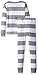 Burt's Bees Baby baby boys Pajamas, Tee Pant 2-piece Pj Set, 100% Organic Cotton and Toddler Pajama Bottoms, Heather Grey Rugby Stripe, 4T US