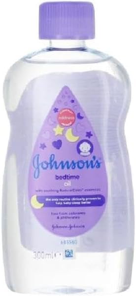 Johnson's Baby Bedtime Oil 300 ml - Gentle Massage Oil for Sleep Routine