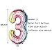 40inch Number 30 Balloons 30th Birthday Decoration Rainbow Color Jumbo Foil Mylar Balloon for 30 Birthday Party Decoration Supplies (40inch Number 30)