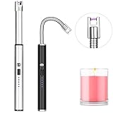 2 Packs Candle Lighter, Electric Lighter Long Grill