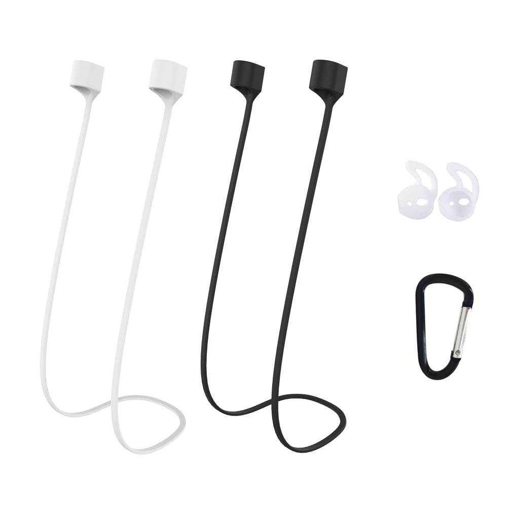 2Pcs Magnetic Airpods Strap Earphones Strap Anti-Loss Sports Silicone Strap Compatible with Airpods, Magnetic Anti-Lost Bluetooth Earphone Cord, Accessories for Airpods PRO/3/2/1