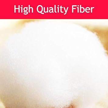 soft Fiber Racron Polyester Synthetic Cotton Filling for Cushion, Pillow, Teddy Bear, Toy Stuffing, 200 g, White