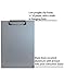 Saunders 21517 Recycled Aluminum Clipboard - Silver, Letter Size, 8.5 in. x 12 in. Document Holder with Low Profile Clip