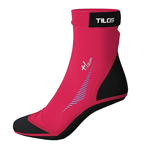 Tilos Sport Skin Socks for Adults and Kids, Protect Against Hot Sand & Sunburn for Water Sports & Beach Activities (Pink, XS - Size 4-5)