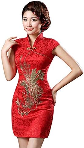 dragon homecoming dress Amazon.com: Women's Cheongsam Dress Dragon Print Short Sleeve Slit Bodycon Mini Dress Chinese Qipao Party Dress (Red, S) : Clothing, Shoes & Jewelry