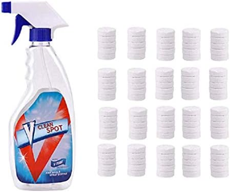 Home Cleaning Effervescent Spray Cleaner, Multi Functional Stain Remover Effervescent Spray Cleaner Set With 1 Spray Bottle (100pcs+bottle)
