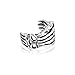 Biker Punk Rocker Skeleton Hand Cartilage Ear Cuffs Clip Wrap Helix Earring1 Piece Non Pierced .925 Sterling Silver