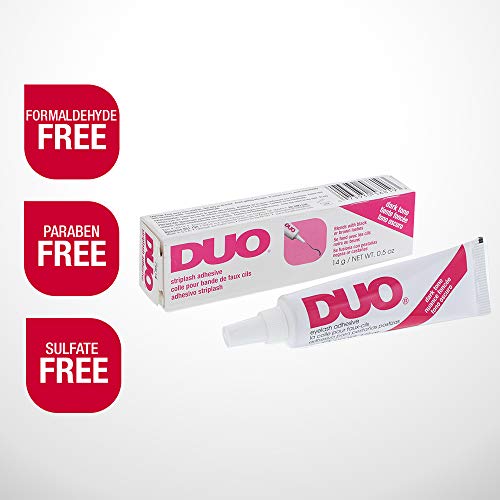 DUO Strip Lash Adhesive Dark Tone for False Strip Eyelash, 0.5 oz