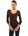 PattyBoutik Women's V Neck Long Sleeve Tunic Sweater