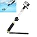Transparent Float Selfie Pole Extendable Floating Monopod Handheld Cameras Selfie Stick for GoPro, 15-25 Inch