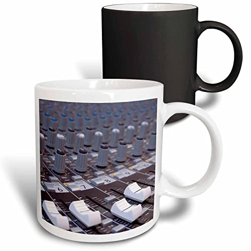 3dRose mug_155066_3 Audio Mixer Board Mixing Engineer Knobs Sliders Slider Butt…