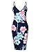 Liebeye Women's Sexy Spaghetti Strap Bodycon Sleeveless Backless Velvet Short Club Dress