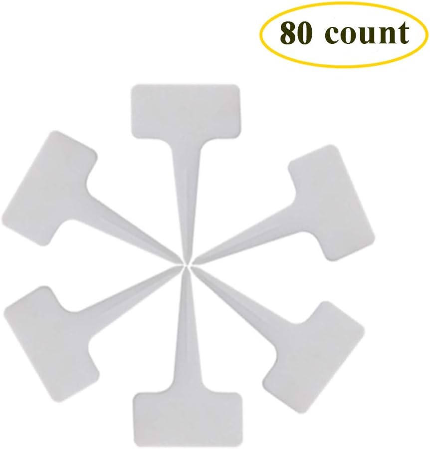Huvai 80 Pcs 6" Plastic Seedlings Plants Nursery Pots with 80 Pcs Waterproof Plastic T-Type Plant Tags and 2Pcs/Set Transplanting Digging Mini Tools: Garden & Outdoor