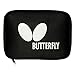 Butterfly Logo Full Case for Table Tennis Racket and Ping Pong, Silver/Black