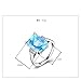 Sumanee Vintage Women 925 Silver Aquamarine Gemstone Ring Wedding Jewelry Size 6-10 (10)