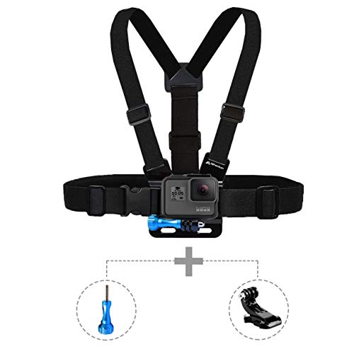 MiPremium Chest Mount Harness Compatible with GoPro Hero 9 8 7 6 5 4 3 3+ 2 Fusion Session Black