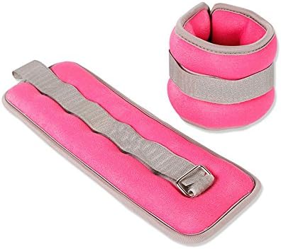 QYSM Ankle Weights, Durable Wrist Weight (1 Pair) Adjustable Strap for Fitness, Exercise, Walking, Jogging, Gymnastics, Aerobics, Gym (0.5kg/1.0kg/1.5kg/2.0kg)