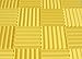 Soundproofing Acoustic Studio Foam - Yellow Color - Wedge Style Panels 12”x12”x2” Tiles - 4 Pack