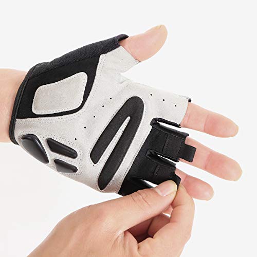 image for MAJCF Cycling Gloves Men Bicycle Gloves Half Finger 5MM Gel Pad Shock-