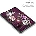 Hocase Galaxy Tab A 10.1 (SM-T580) Case 2016 Release, PU Leather Case w/Flower Design, Tri-Fold Stand Feature, Hard Back Cover for Galaxy Tab A 10.1
