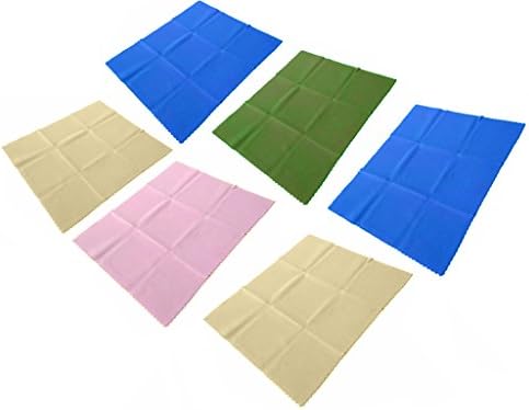 Hilco Promo Micro-Fiber Cleaning Cloth Assorted 6 Pack ; Perfect for Eyeglasses, Sunglasses, Readers, Cameras, Tablet, Cell Phones
