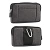 Heren Telefoonhouder voor Riem, Kleine Lopende Buidel, 6.5″/6.3″ Horizontaal Telefoonriem Tas Ritssluiting Telefoonhoesje Camping Wandelen Outdoor Heuptas Riem Holster Telefoon Zak met Karabijnhaak