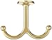 National Hardware N245-811 V165 Undershelf Coat Hooks in Brass, 2 pack