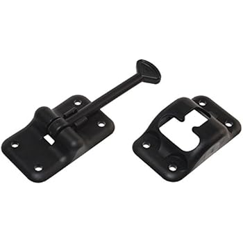 RV Designer E232, Plastic Door Holder, T Style, 3-1/2 inch, Black, Entry Door Hardware