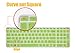 Keyboard Skin for HP Notebook 15.6 Premium Laptop, HP 15-BA009DX Notebook, HP 15-BS015DX 15-BS158CL 15-BS115DX, HP 15-BA009DX 15-BA010nr 15-BA015WM 15-BA079DX 15-BK163DX 15-AY103DX, Green