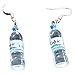 Ownsig Women Bohemian Water Bottle Pendant Earrings Drop Dangle Earrings Creative Unique Blue pair