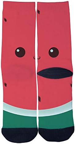 EveninSky Men's Custom Watermelon Casual Crew Socks