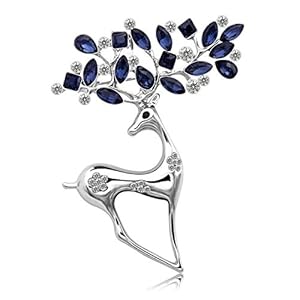 Yellow Chimes Brooch for Women Beautiful Shawl Sweater Clip Crystal Brooch for Women and Girls.