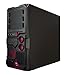 Apevia X-SNIPER2-RD ATX Mid Tower Gaming Case with Large Red Side Window, 1 x 120mm Red LED Fan, Front USB3.0/Audio Ports, up to 8 x Cooling Fan Space - Red