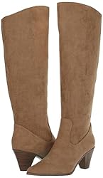 Anne Klein Women's Wei Mid Heel Tall Boot, Dark
