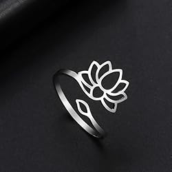 Dreamtimes Lotus Flower Rings for Women