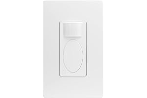 RAYZEEK PIR Motion Sensor Light Switch,Occupancy Sensor Switch | 5Amp | Sigle-Pole | No Neutral Required, Operable Without Ground Wire,PC Fireproof,UL Listed