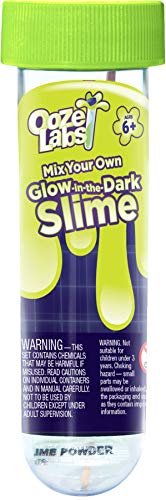 Thames & Kosmos Ooze Labs Glow-in-the-Dark Slime Fun, Simple Science Experiment | DIY Slime Glows in Dark | Great Party Favor, Stocking Stuffer, Easter Basket Goodie | Safe, Fast, Educational Activity