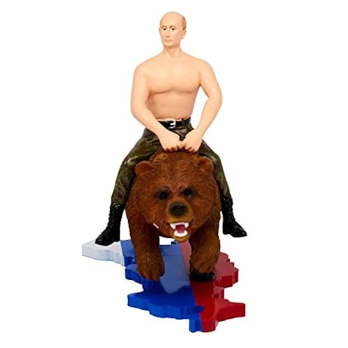 MeeToy Putin Riding On a Bear Action Figure Toys & Games, Grown-Up Toys, Action & Toy Figures