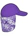 Tuga Girls Flap Sun Hat (UPF 50+), Amethyst, Large