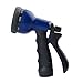 VOLFO Garden Hose Nozzle, Spray Nozzle, Metal Water Nozzle, Heavy Duty 8 Adjustable Watering Patterns, Green, 12-Month Worry-Free Quality Warranty (Dark Blue)