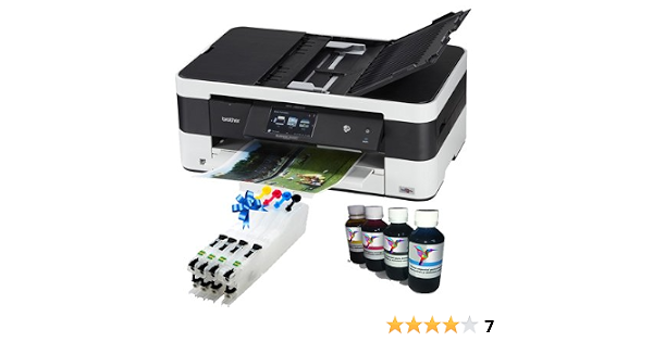 BROTHER Multifuncional Inyección Copia Oficio Imprime Doble Carta  MFCJ4420DW Cartuchos Rellenables Y Tinta : Amazon.com.mx: Electrónicos