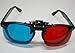 Red-blue / Cyan Anaglyph 3D Clip-on Glasses 3D movie game