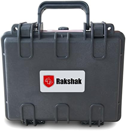Rakshak TS 976 Protective Waterproof Hard Case for Guns, Cameras, Optics, Audio, Video, Electronics, Tools and Jewelry - Black