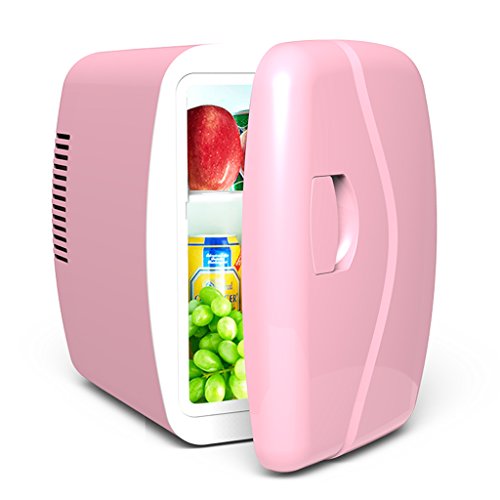 Click Here to See More Images Car Refrigerator Jadeking@ 4L, Semiconductor Refrigeration Home Mini Fridge (Color : Pink)