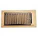Homewell White Oak Wood Floor Register, Drop in Vent with Damper, 4x10 Inch, Unfinished