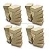 TheDisplayGuys - 100-Pack #21 Cotton Filled Cardboard Paper Jewelry Boxes Gift Case - Kraft Brown (2.6